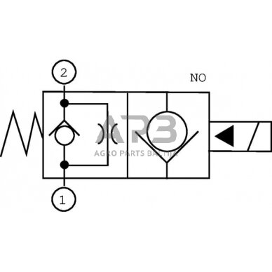 Elektrinis hidraulinis vožtuvas 2/2 SVP08NO 24VDC A06, SVP08NO002 2