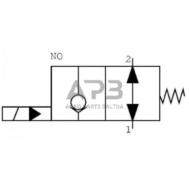 Elektrinis hidraulinis vožtuvas 2/2 SVP10NOR 12VDC, SVP10NOR003 2