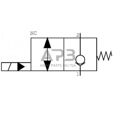 Elektrinis hidraulinis vožtuvas 2/2 SVP10NOR 12VDC, SVP10NOR003 3