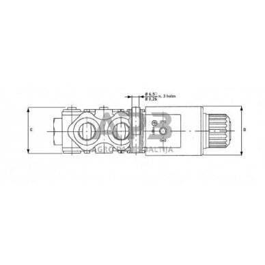 Elektrinis hidraulinis vožtuvas 3/2 12v DC 10-3A-G-08-1, DFE103003 3