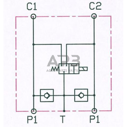 Elektrinis hidraulinis vožtuvas 12Vdc, E4212FD1512V 2 Elektrinis hidraulinis vožtuvas 12Vdc, E4212FD1512V 2