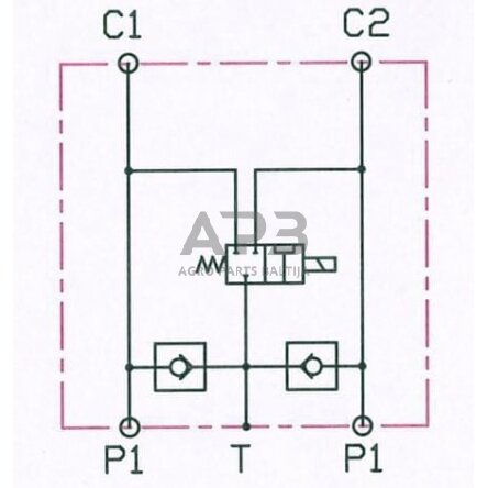 Elektrinis hidraulinis vožtuvas 24Vdc, E4212FD1524V 1 Elektrinis hidraulinis vožtuvas 24Vdc, E4212FD1524V 1