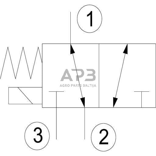 Elektrinis hidraulinis vožtuvas 3/2 SV 082302 24VDC A04, SV082302002 2