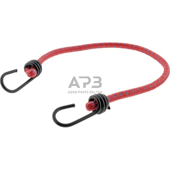 Elastinė tvirtinimo virvė su kabliukais Ø10mm – 600mm BC10100600KR 10vnt. Elastinė tvirtinimo virvė su kabliukais Ø10mm – 600mm BC10100600KR 10vnt.