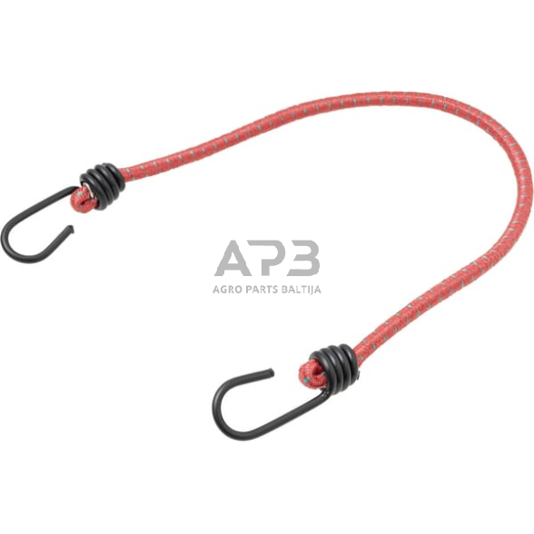 Elastinė tvirtinimo virvė su kabliukais Ø8mm – 600mm BC10080600KR 10vnt. Elastinė tvirtinimo virvė su kabliukais Ø8mm – 600mm BC10080600KR 10vnt.