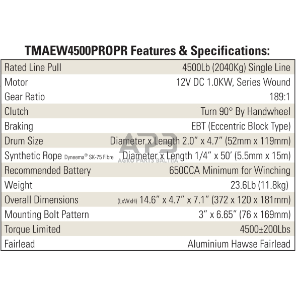 Elektrinė gervė 12V 4500LBS/2040KG (Sintetinis lynas) 2 Elektrinė gervė 12V 4500LBS/2040KG (Sintetinis lynas) 2