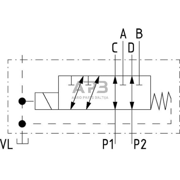 Elektrinis eigos vožtuvas 6/2-1/2-12 VDC, 6212AK10141 4 Elektrinis eigos vožtuvas 6/2-1/2-12 VDC, 6212AK10141 4