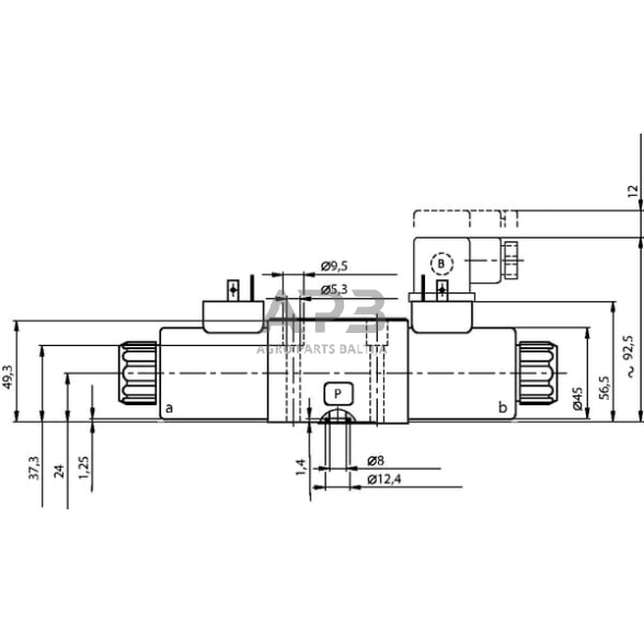 Elektrinis hidraulinis skirstytuvas NG6 KREV03SC2012C 1 Elektrinis hidraulinis skirstytuvas NG6 KREV03SC2012C 1