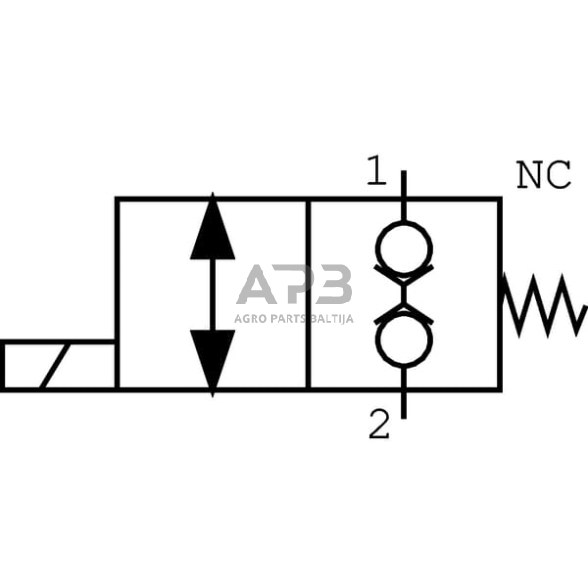 Elektrinis hidraulinis vožtuvas 2/2 A-06-NC-12V 3/8, EW10A001 1 Elektrinis hidraulinis vožtuvas 2/2 A-06-NC-12V 3/8, EW10A001 1