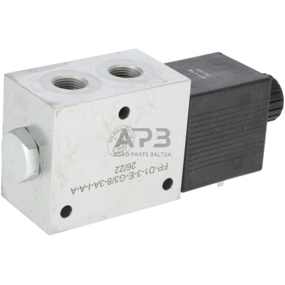 Elektrinis hidraulinis vožtuvas 3/2 12VDC FP-D1-3-E-G3/8-3A-I-A-A, FPD13EG383AIAA 1 Elektrinis hidraulinis vožtuvas 3/2 12VDC FP-D1-3-E-G3/8-3A-I-A-A, FPD13EG383AIAA 1