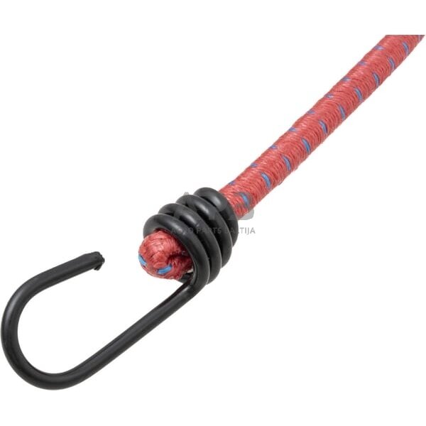 Elastinė tvirtinimo virvė su kabliukais Ø10mm – 800mm BC10100800KR 10vnt. 1 Elastinė tvirtinimo virvė su kabliukais Ø10mm – 800mm BC10100800KR 10vnt. 1