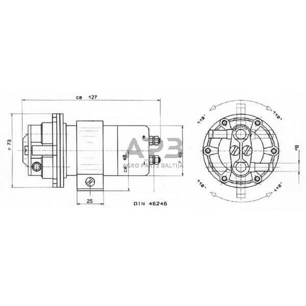 Elektrinė kuro pompa 24V HARDI Automotive 18824 2