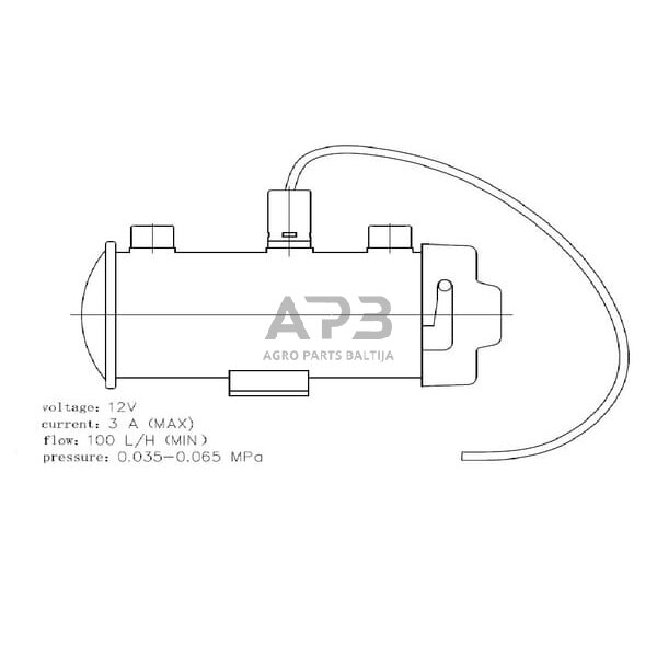 Elektrinė kuro pompa 82006948N 2