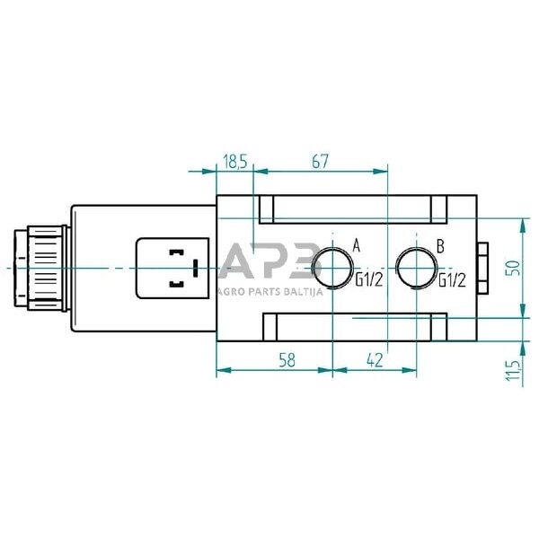 Elektrinis eigos vožtuvas 6/2-1/2 24 VDC, 6224AK10114 1 Elektrinis eigos vožtuvas 6/2-1/2 24 VDC, 6224AK10114 1