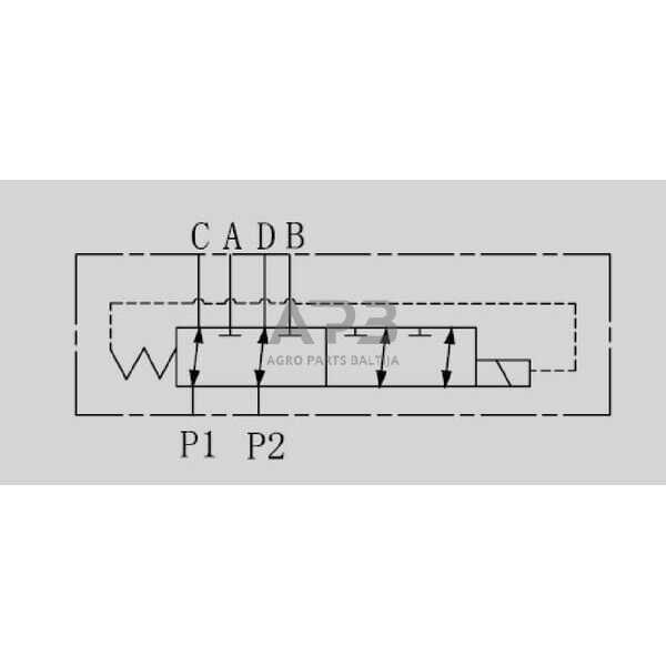 Elektrinis eigos vožtuvas 6/2, SHV62DC12B, C130SHV62DC12B 2
