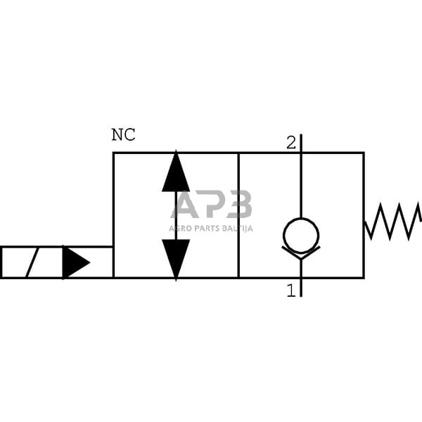 Elektrinis hidraulinis vožtuvas 2/2 EC08M NC 24VDC 3/8" BSP, EC08MNC002 2 Elektrinis hidraulinis vožtuvas 2/2 EC08M NC 24VDC 3/8" BSP, EC08MNC002 2