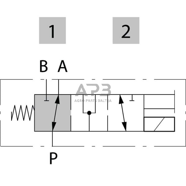 Elektrinis hidraulinis vožtuvas 3/2 24v DC 05 3A G 06 2, DFE0523002 3 Elektrinis hidraulinis vožtuvas 3/2 24v DC 05 3A G 06 2, DFE0523002 3