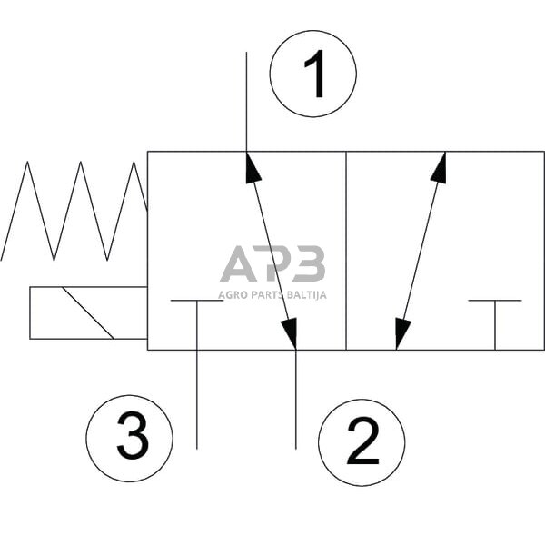 Elektrinis hidraulinis vožtuvas 3/2 SV 082302 24VDC A04, SV082302002 3
