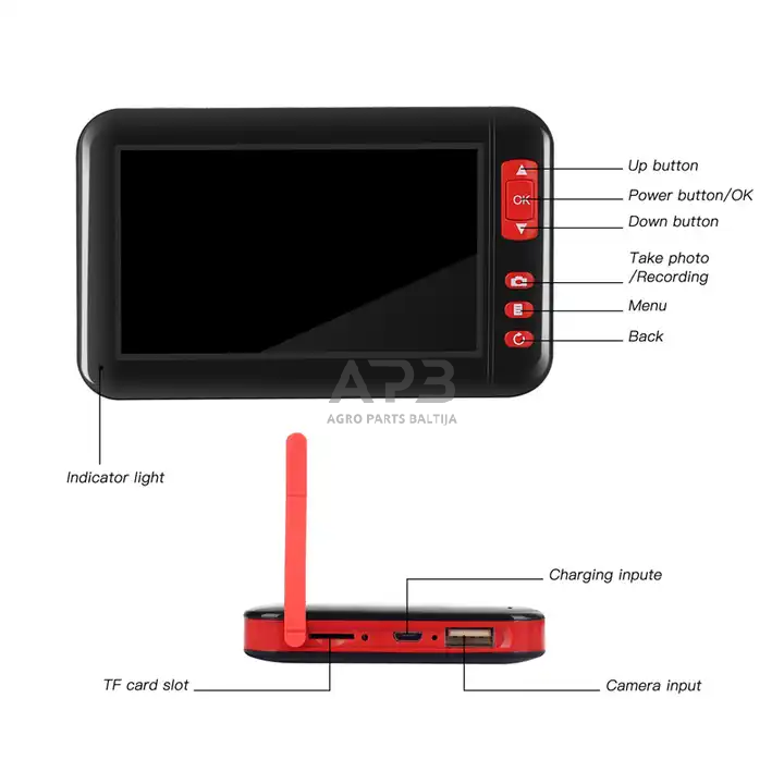 Endoskopas su LCD Ø 8mm, 5m 3 Endoskopas su LCD Ø 8mm, 5m 3