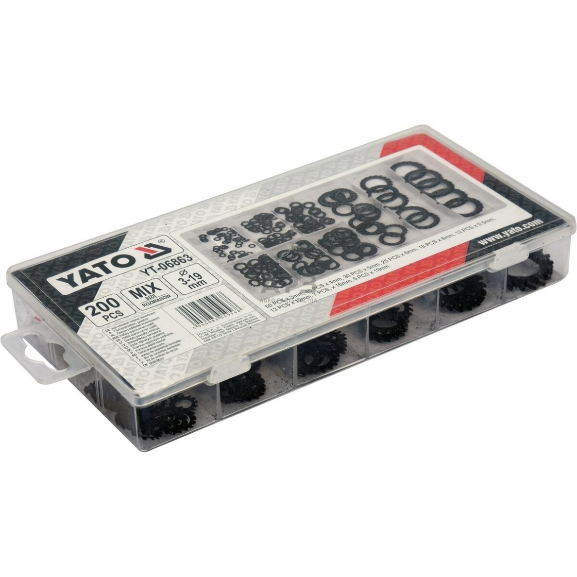 Fiksuojamų poveržlių rink. (200vnt) 1 Fiksuojamų poveržlių rink. (200vnt) 1