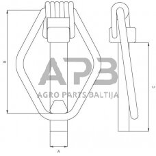 Fiksatorius žiedinis 8,00 mm x 48,00 mm LP812KR