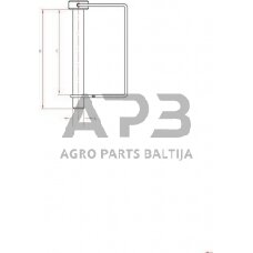 Fiksavimo kaištis 12,00 mm x 75,00 mm gopart LPS1267GP