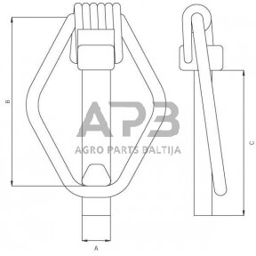 Fiksatorius žiedinis 10,00 mm x 48,00 mm LP1112KR