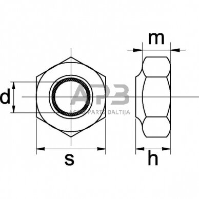 Fiksavimo veržlė M16x1.50 F01230084R 1