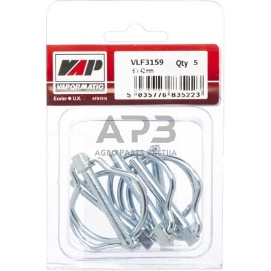 Fiksatoriai žiediniai 5 vnt. 6,00 mm x 54,00 mm Vapormatic VLF3159 1 Fiksatoriai žiediniai 5 vnt. 6,00 mm x 54,00 mm Vapormatic VLF3159 1