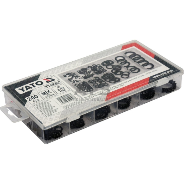 Fiksuojamų poveržlių rink. (200vnt) 1 Fiksuojamų poveržlių rink. (200vnt) 1