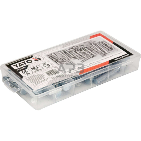 Fiksuojamų varžtų / kaiščių rinkinys (56vnt) 2 Fiksuojamų varžtų / kaiščių rinkinys (56vnt) 2