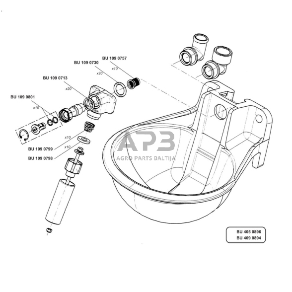 Filtras LA BUVETTE F9S (10 vnt.) BU1090757 1 Filtras LA BUVETTE F9S (10 vnt.) BU1090757 1