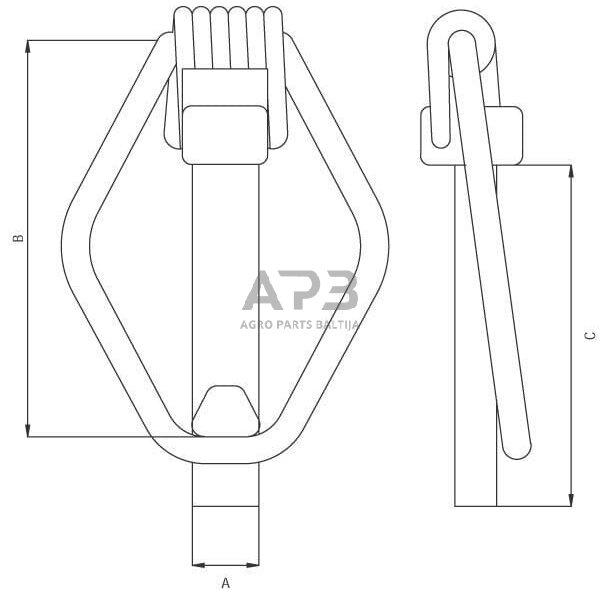 Fiksatorius žiedinis 10,00 mm x 50,00 mm LP1012KR 2