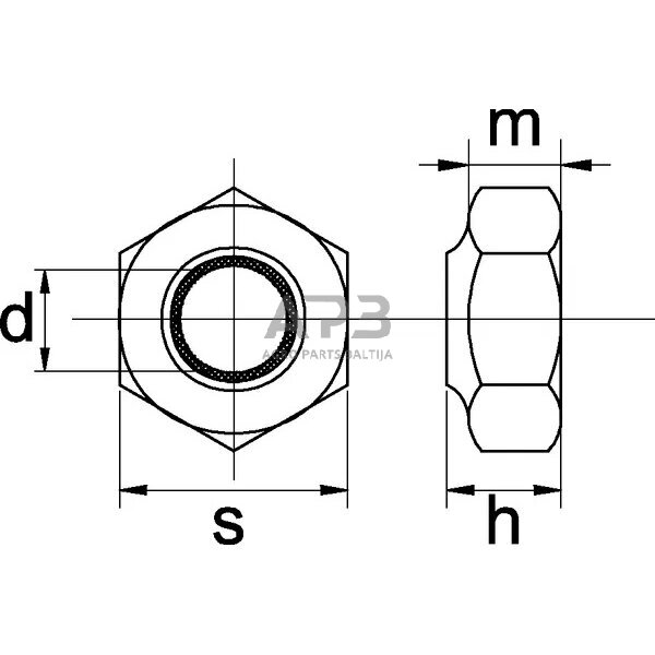 Fiksavimo veržlė M16x1.50 F01230084R 1
