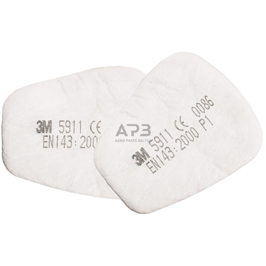 Filtrai nuo dulkių 2vnt. 3M 5911 P1 Filtrai nuo dulkių 2vnt. 3M 5911 P1
