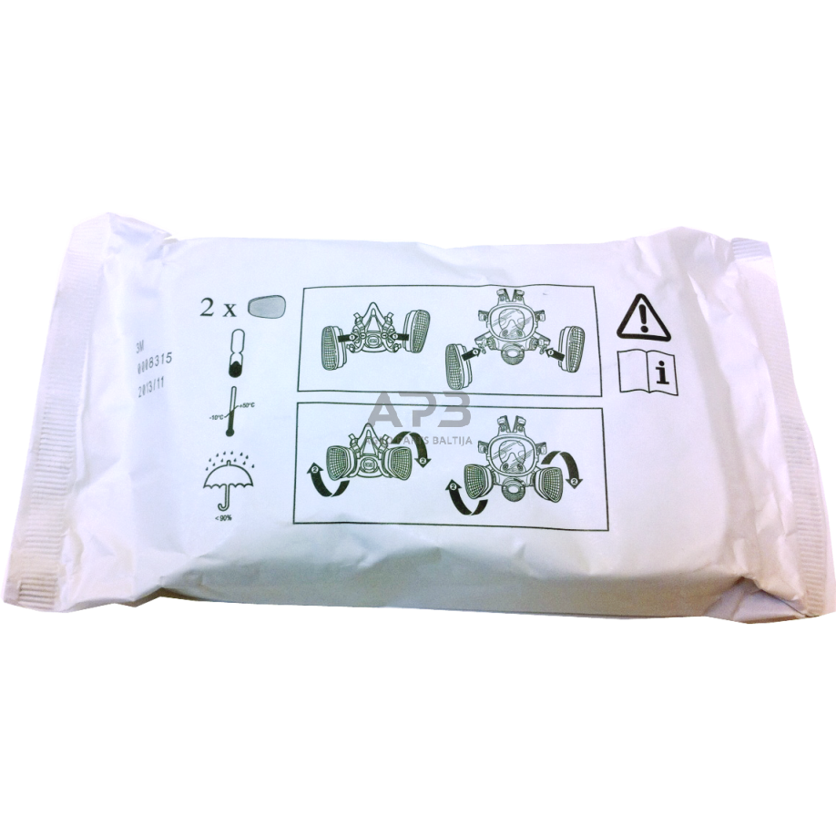 Filtrai puskaukei (2vnt) 3M 6059 ABEK1 1 Filtrai puskaukei (2vnt) 3M 6059 ABEK1 1