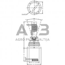 Frontalinio krautuvo valdymo svirtis (2 Serija) 162F1311, PVRE162F1311