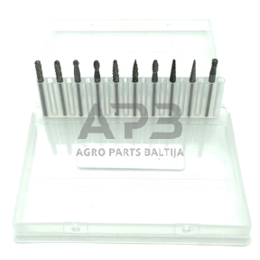 Frezų kietmetalio rinkinys Ø3x3mm 10vnt.