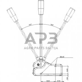 Frontalinio krautuvo valdymo svirtis, IMSL3440