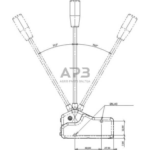 Frontalinio krautuvo valdymo svirtis, IMSL3440 1