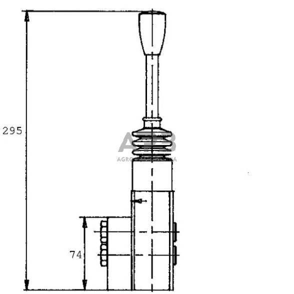 Frontalinio krautuvo valdymo svirtis SV10-B/01G-056A-00 Frontalinio krautuvo valdymo svirtis SV10-B/01G-056A-00