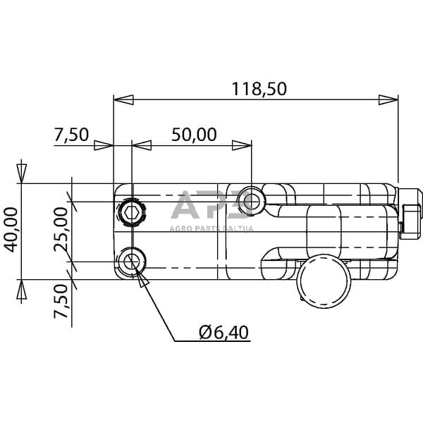 Frontalinio krautuvo valdymo svirtis IMSL3076RL 3 Frontalinio krautuvo valdymo svirtis IMSL3076RL 3