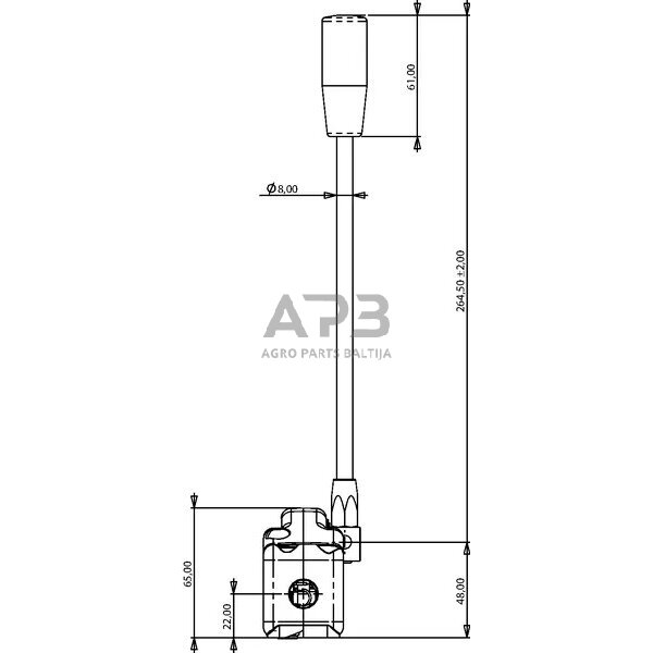 Frontalinio krautuvo valdymo svirtis, IMSL3440 3