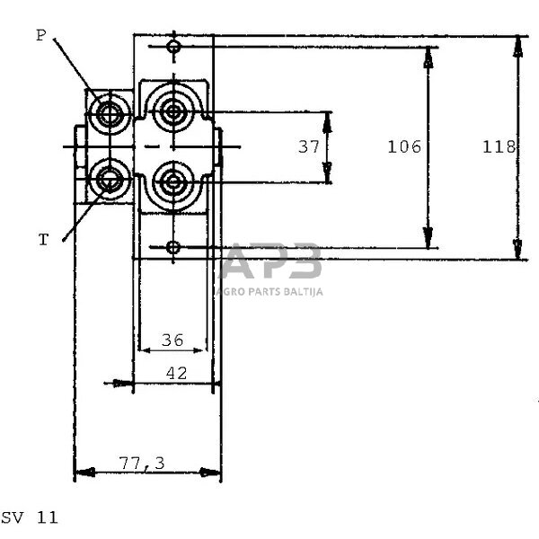 Frontalinio krautuvo valdymo svirtis SV10-B/01G-056A-00, SV10B01G056 SV10 3