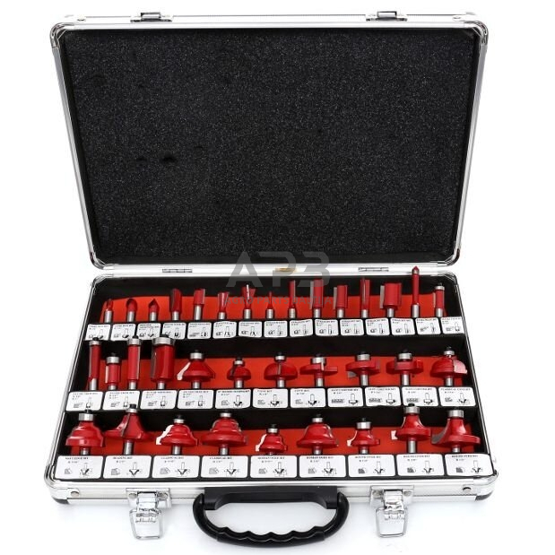 Frezų medžiui rinkinys (35vnt) Frezų medžiui rinkinys (35vnt)