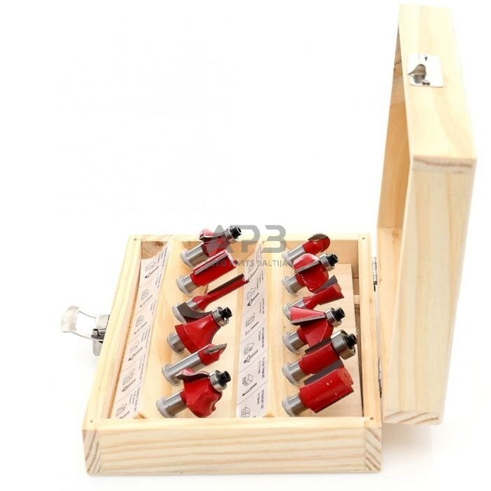 Frezų medžiui rinkinys (12vnt) 1 Frezų medžiui rinkinys (12vnt) 1