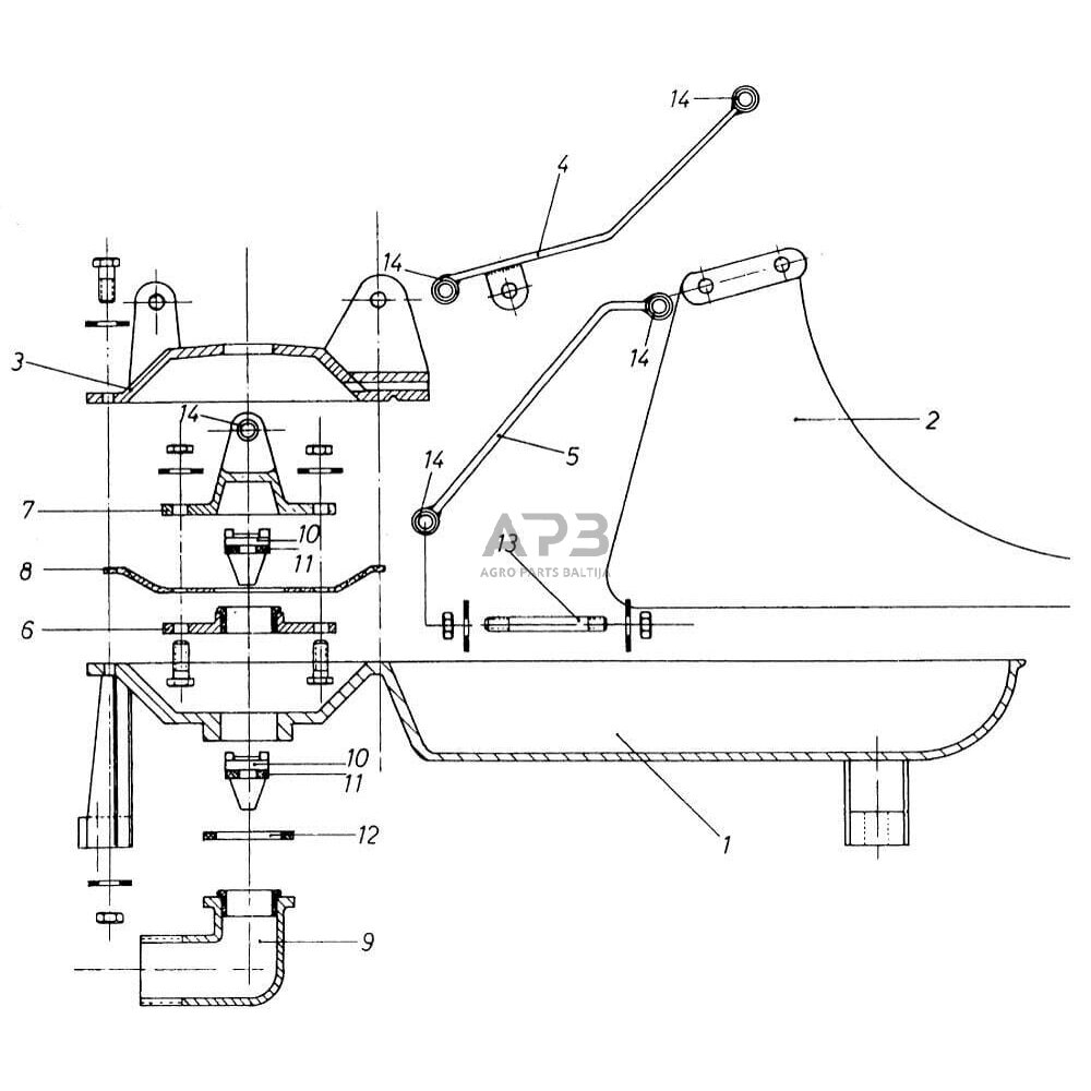 Ganyklų siurblio diafragma Eider WE208 1