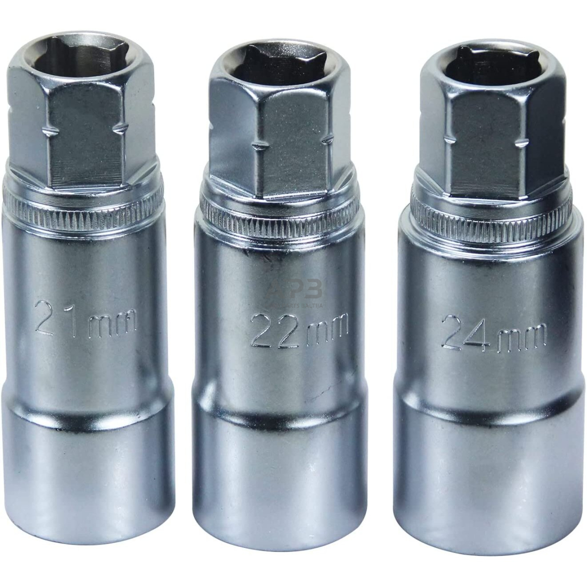 Galvučių ir antgalių rinkinys amortizatoriams 18vnt. 3 Galvučių ir antgalių rinkinys amortizatoriams 18vnt. 3