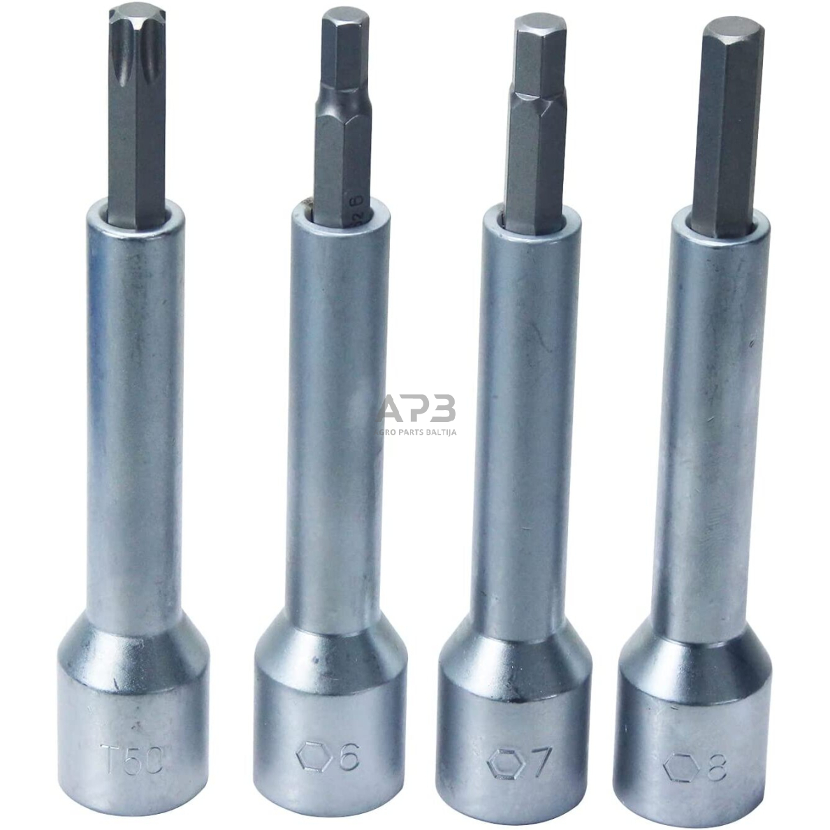 Galvučių ir antgalių rinkinys amortizatoriams 18vnt. 6 Galvučių ir antgalių rinkinys amortizatoriams 18vnt. 6