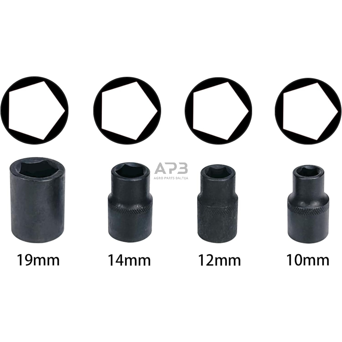 Galvučių ir galvučių su antgaliais rinkinys 17vnt. stabdžių remontui 4